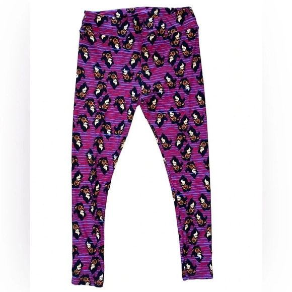 Lularoe Disney Lion King Scar Leggings Pants Size Tall And Curvy Villain Rare - Picture 1 of 5